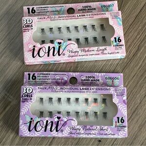 🐼 3/$25 Ioni 3D Faux Mink Lash Extensions - Set of 2